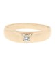 Diamond Solitaire Ring in Yellow Gold